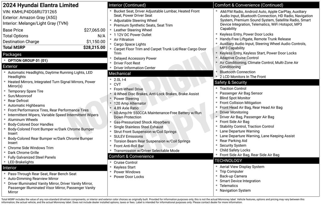 hyundai elantra 2024 KMHLP4DG6RU731265 image hyundai elantra 2024 KMHLP4DG6RU731265 image