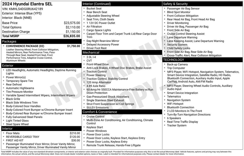 hyundai elantra 2024 KMHLS4DG0RU642189 image hyundai elantra 2024 KMHLS4DG0RU642189 image