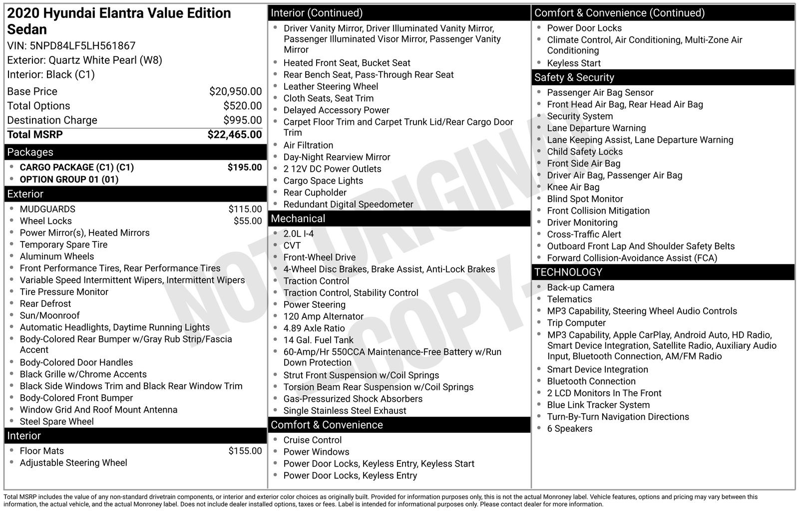 hyundai elantra 2020 5NPD84LF5LH561867 image
