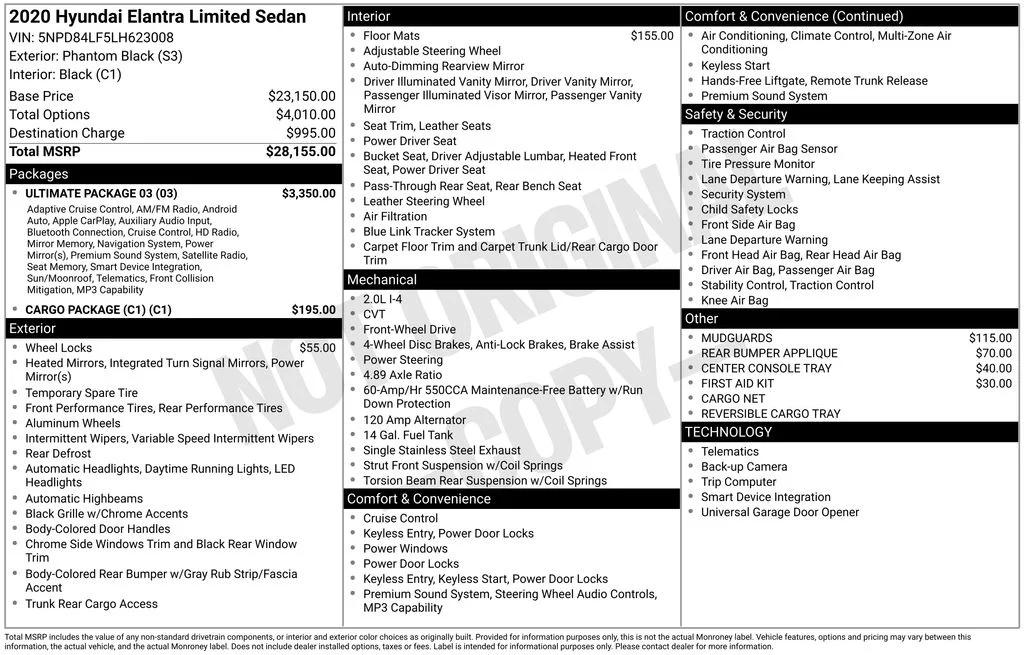 hyundai elantra 2020 5NPD84LF5LH623008 image hyundai elantra 2020 5NPD84LF5LH623008 image