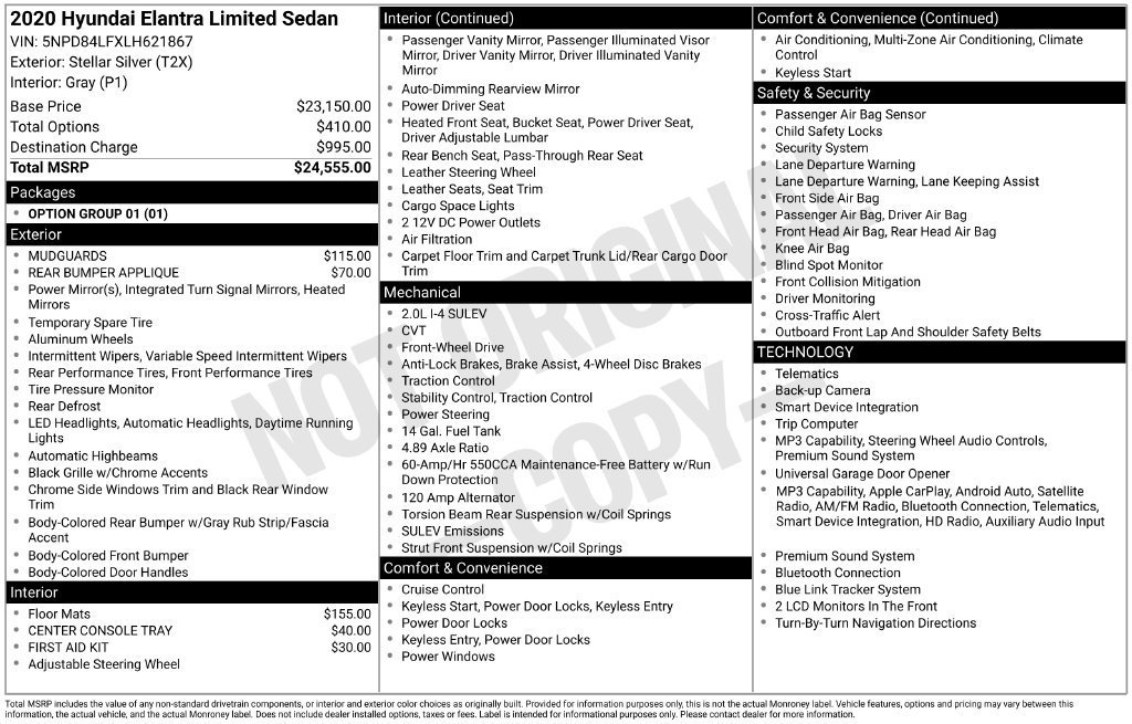 hyundai elantra 2020 5NPD84LFXLH621867 image hyundai elantra 2020 5NPD84LFXLH621867 image