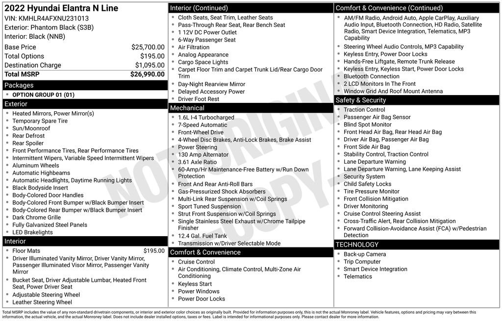 hyundai elantra 2022 KMHLR4AFXNU231013 image hyundai elantra 2022 KMHLR4AFXNU231013 image