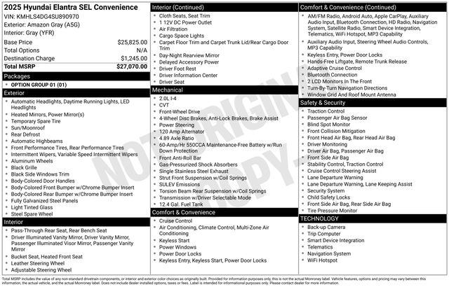 hyundai elantra 2025 KMHLS4DG4SU890970 image hyundai elantra 2025 KMHLS4DG4SU890970 image