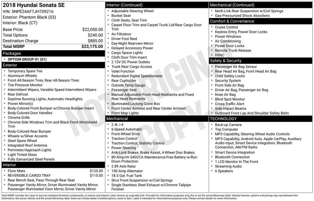 hyundai sonata 2018 5NPE24AF7JH709216 image hyundai sonata 2018 5NPE24AF7JH709216 image