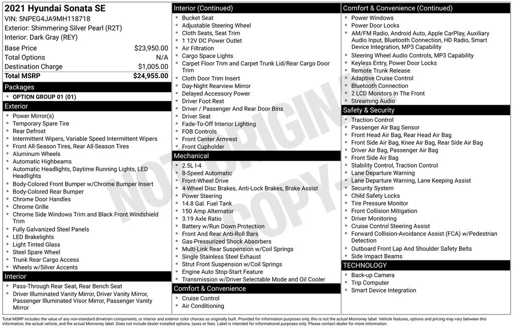 hyundai sonata 2021 5NPEG4JA9MH118718 image