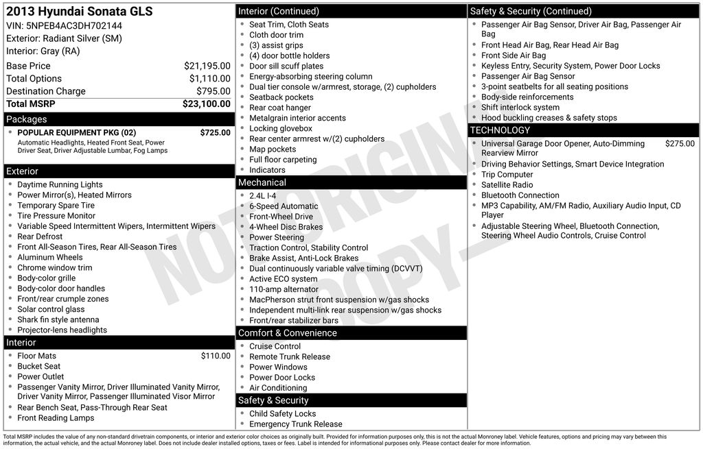 hyundai sonata 2013 5NPEB4AC3DH702144 image hyundai sonata 2013 5NPEB4AC3DH702144 image