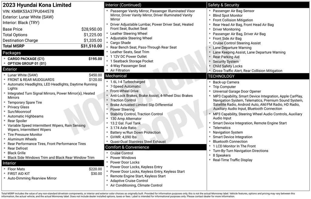 hyundai kona 2023 KM8K53A37PU044578 image hyundai kona 2023 KM8K53A37PU044578 image