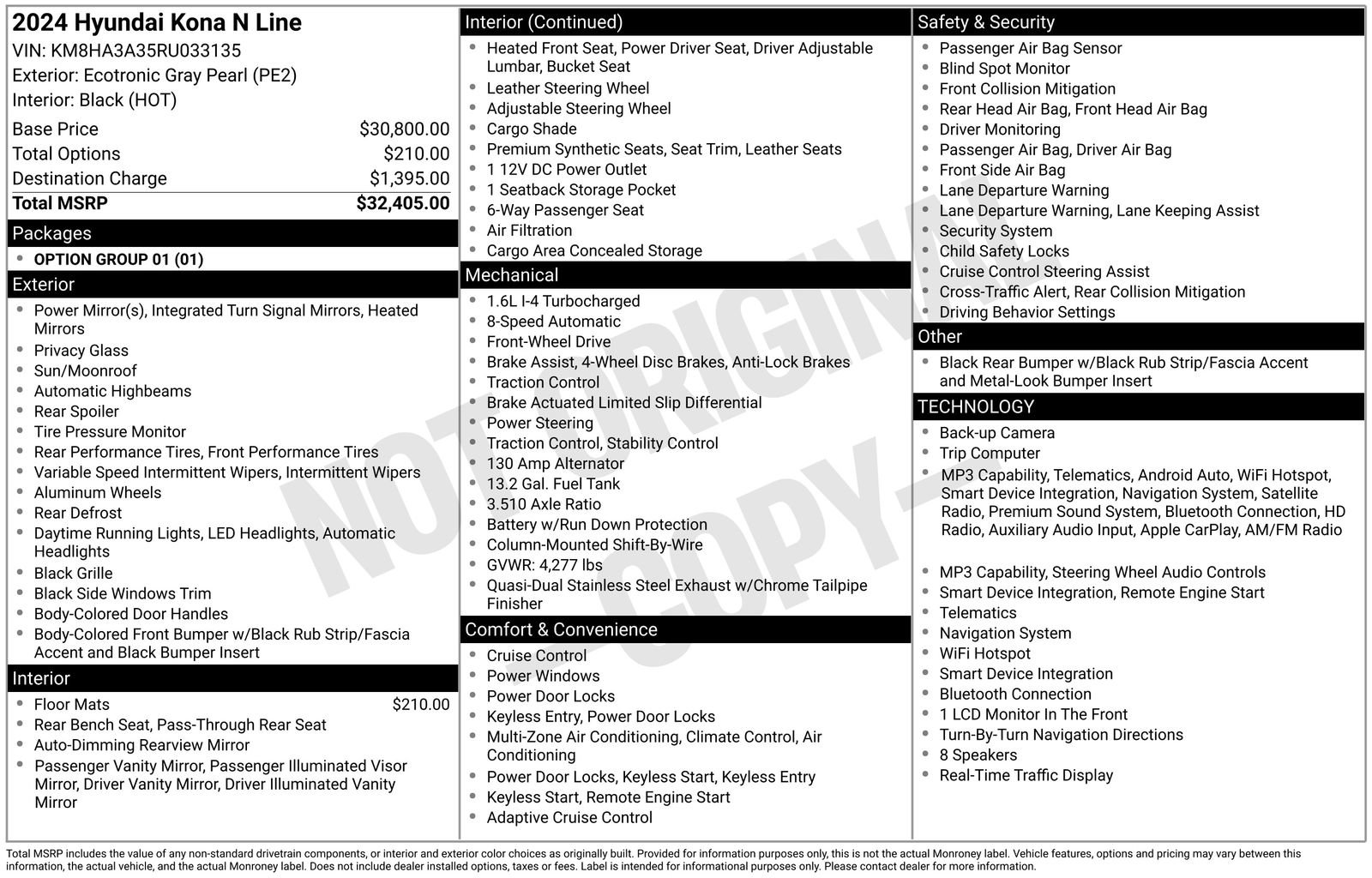 hyundai kona 2024 KM8HA3A35RU033135 image hyundai kona 2024 KM8HA3A35RU033135 image