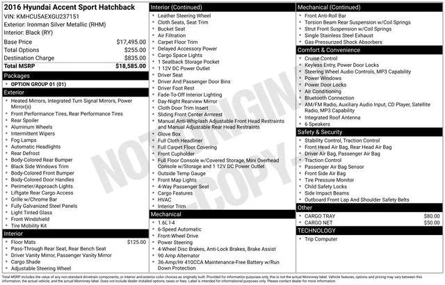 hyundai accent 2016 KMHCU5AEXGU237151 image hyundai accent 2016 KMHCU5AEXGU237151 image