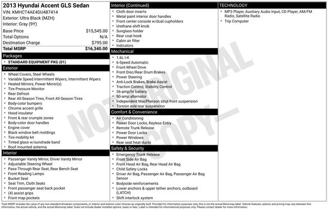 hyundai accent 2013 KMHCT4AE4DU487414 image hyundai accent 2013 KMHCT4AE4DU487414 image