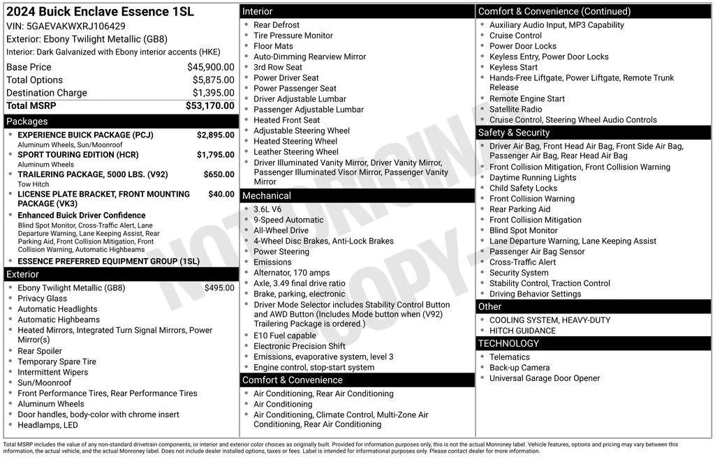 buick enclave 2024 5GAEVAKWXRJ106429 image buick enclave 2024 5GAEVAKWXRJ106429 image