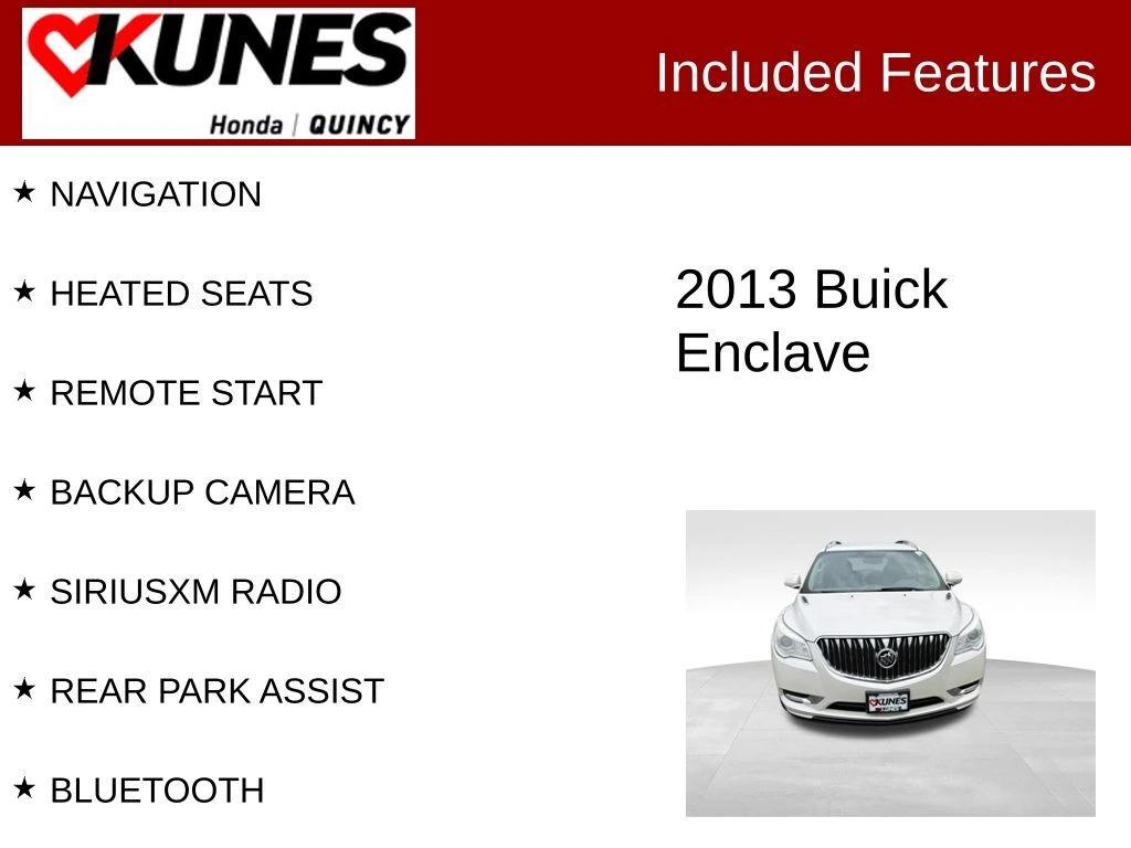 buick enclave 2013 5GAKVCKD6DJ189704 image buick enclave 2013 5GAKVCKD6DJ189704 image