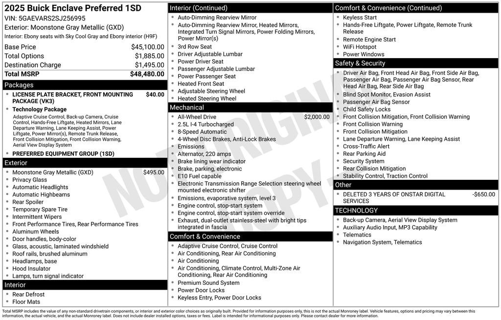 buick enclave 2025 5GAEVARS2SJ256995 image buick enclave 2025 5GAEVARS2SJ256995 image