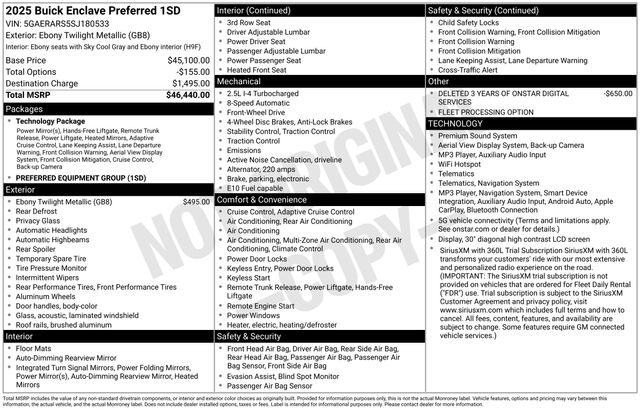 buick enclave 2025 5GAERARS5SJ180533 image buick enclave 2025 5GAERARS5SJ180533 image