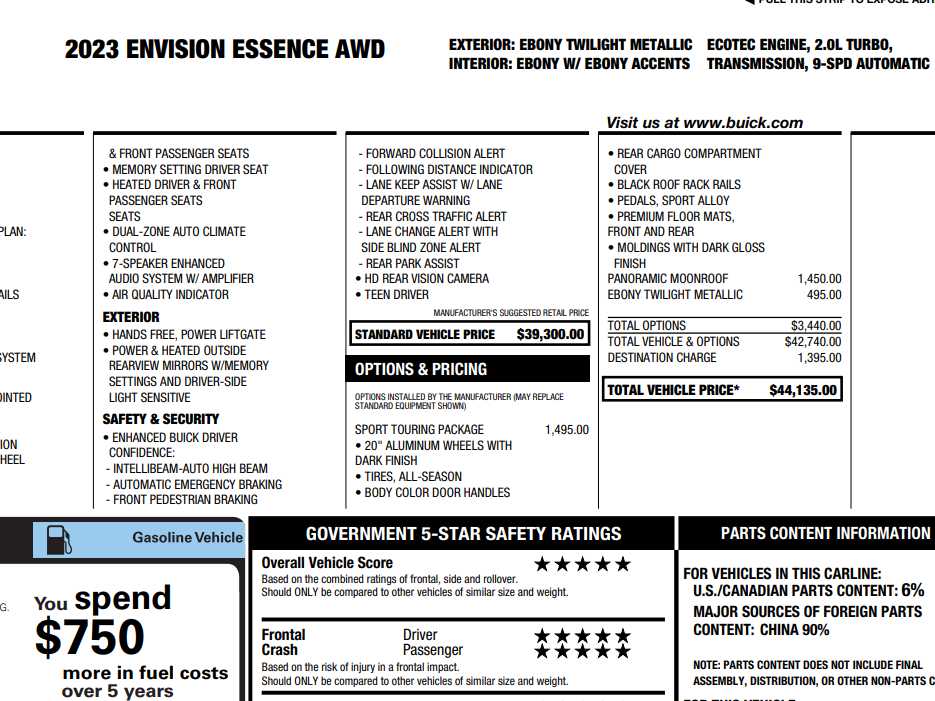 buick envision 2023 LRBFZPR46PD197885 image buick envision 2023 LRBFZPR46PD197885 image