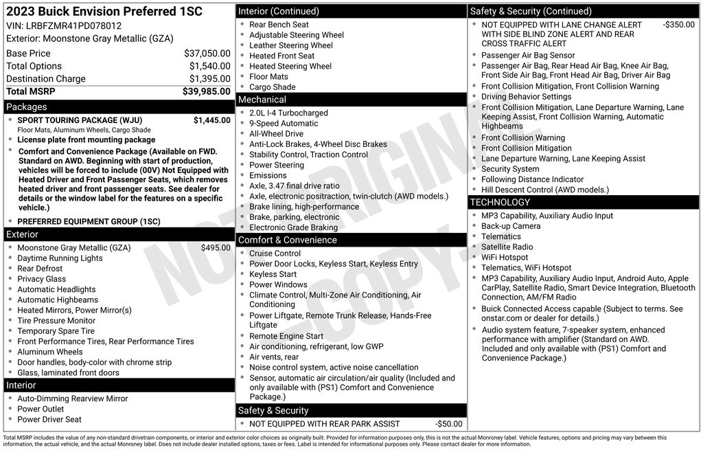 buick envision 2023 LRBFZMR41PD078012 image buick envision 2023 LRBFZMR41PD078012 image