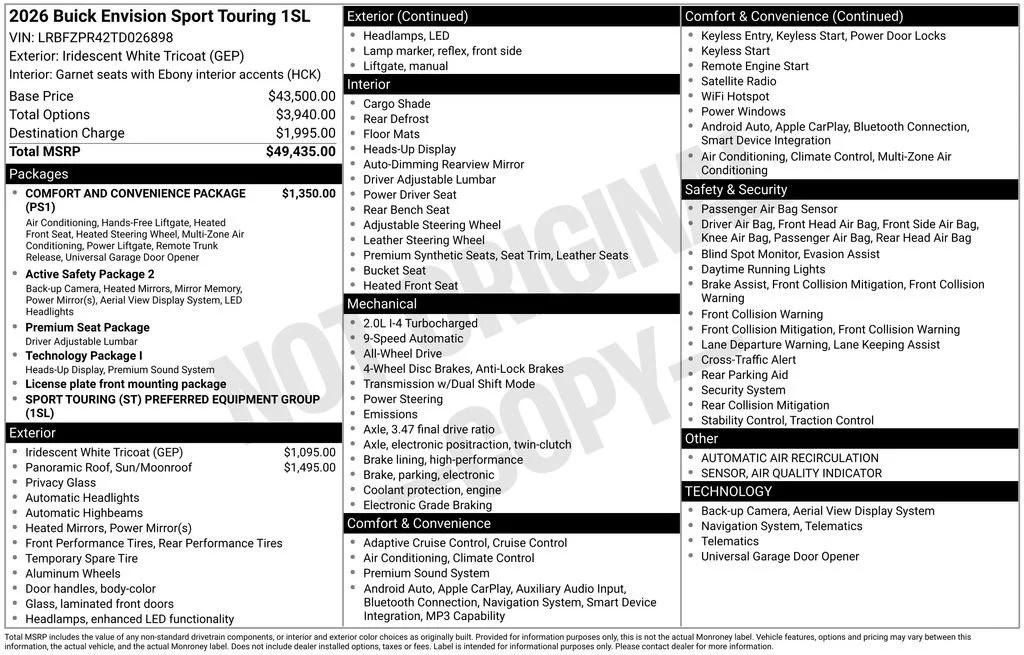 buick envision 2026 LRBFZPR42TD026898 image buick envision 2026 LRBFZPR42TD026898 image