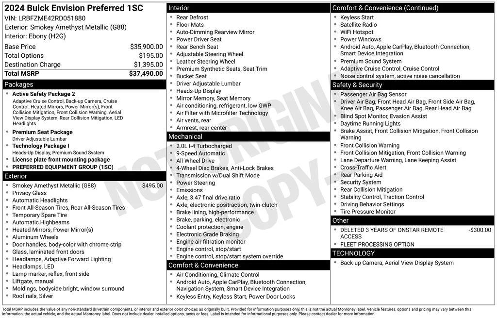 buick envision 2024 LRBFZME42RD051880 image buick envision 2024 LRBFZME42RD051880 image