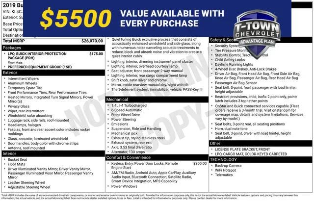 buick encore 2019 KL4CJASBXKB886991 image buick encore 2019 KL4CJASBXKB886991 image