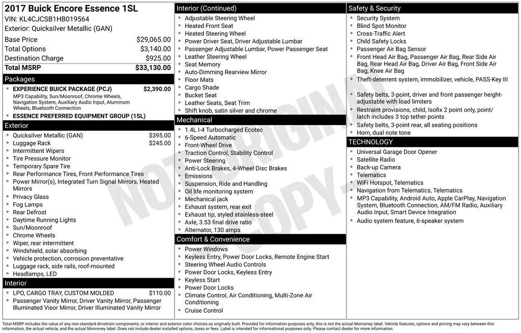 buick encore 2017 KL4CJCSB1HB019564 image buick encore 2017 KL4CJCSB1HB019564 image
