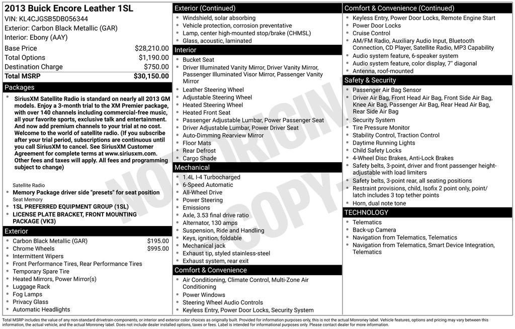 buick encore 2013 KL4CJGSB5DB056344 image buick encore 2013 KL4CJGSB5DB056344 image