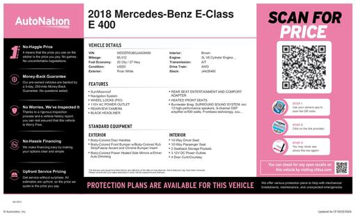 mercedes-benz e-class 2018 WDDZF6GB0JA428460 image mercedes-benz e-class 2018 WDDZF6GB0JA428460 image
