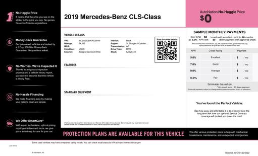 mercedes-benz cls-class 2019 WDD2J5JB0KA028449 image mercedes-benz cls-class 2019 WDD2J5JB0KA028449 image