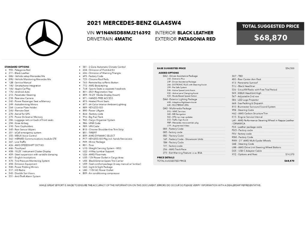 mercedes-benz gla 2021 W1N4N5DB8MJ216392 image mercedes-benz gla 2021 W1N4N5DB8MJ216392 image