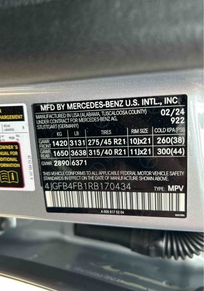mercedes-benz gle 2024 4JGFB4FB1RB170434 image mercedes-benz gle 2024 4JGFB4FB1RB170434 image