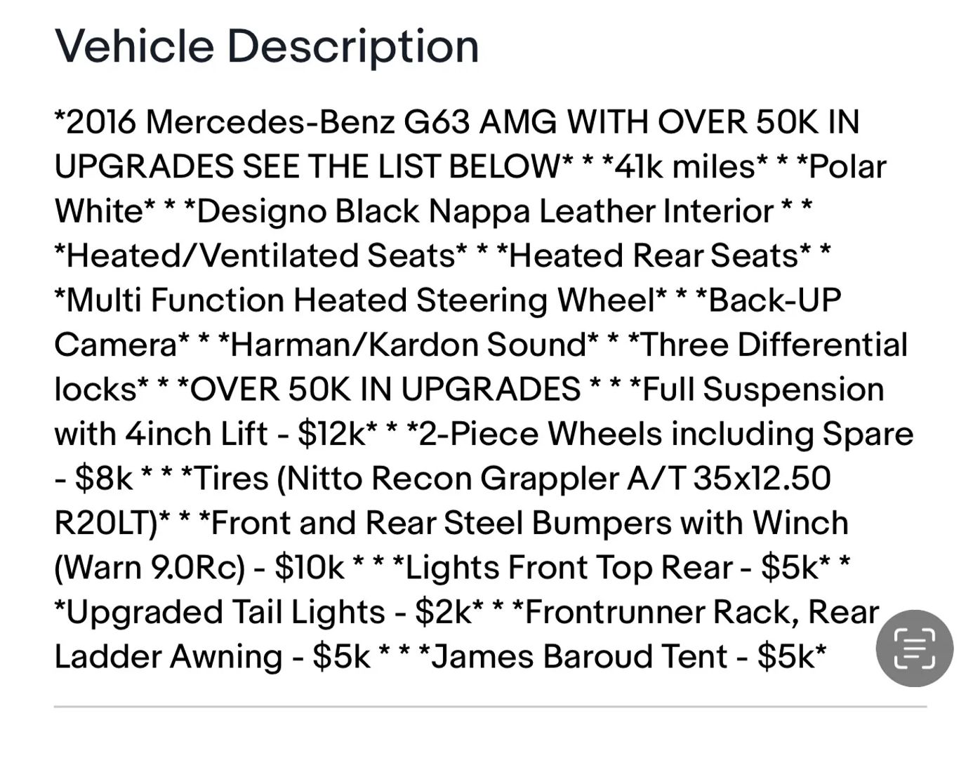 mercedes-benz g-class 2016 WDCYC7DF9GX259938 image mercedes-benz g-class 2016 WDCYC7DF9GX259938 image