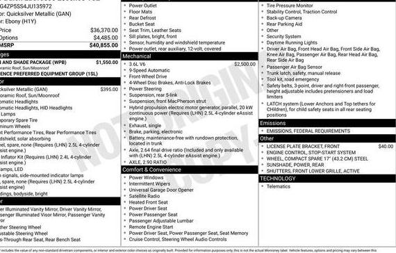 BUICK LACROSSE 2018 1G4ZP5SS4JU135972 image