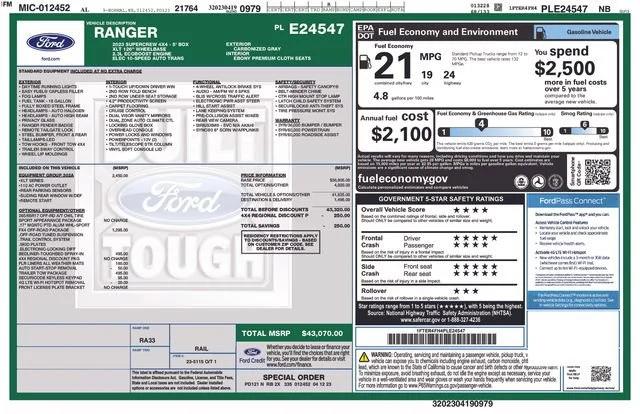 ford ranger 2023 1FTER4FH4PLE24547 image ford ranger 2023 1FTER4FH4PLE24547 image