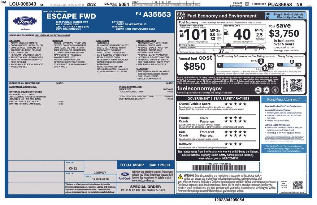 ford escape 2023 1FMCU0E17PUA35653 image ford escape 2023 1FMCU0E17PUA35653 image