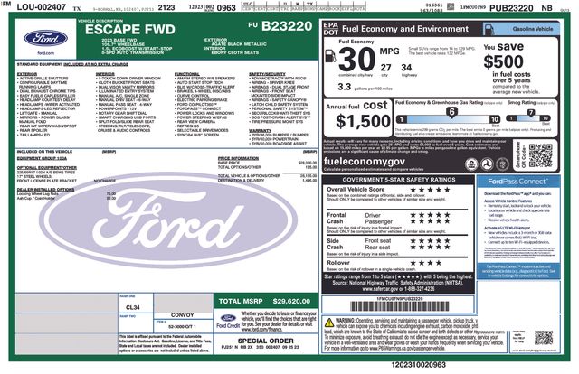 ford escape 2023 1FMCU0FN9PUB23220 image ford escape 2023 1FMCU0FN9PUB23220 image