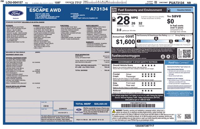 ford escape 2023 1FMCU9MN7PUA73134 image ford escape 2023 1FMCU9MN7PUA73134 image