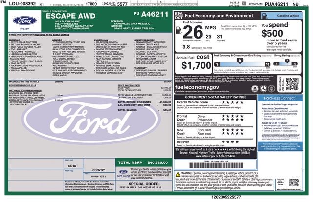 ford escape 2023 1FMCU9JA5PUA46211 image ford escape 2023 1FMCU9JA5PUA46211 image