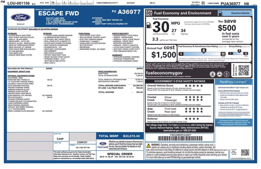 ford escape 2023 1FMCU0MNXPUA36977 image ford escape 2023 1FMCU0MNXPUA36977 image