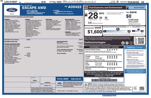 ford escape 2023 1FMCU9MN9PUA35422 image ford escape 2023 1FMCU9MN9PUA35422 image