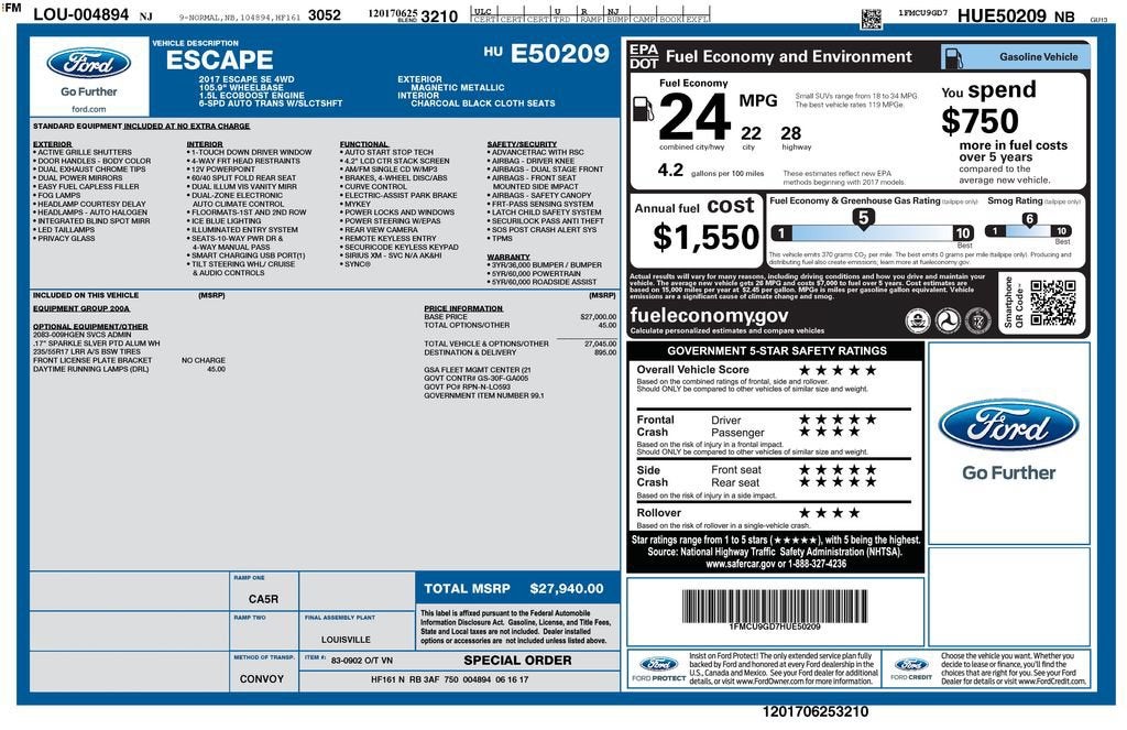 ford escape 2017 1FMCU9GD7HUE50209 image ford escape 2017 1FMCU9GD7HUE50209 image