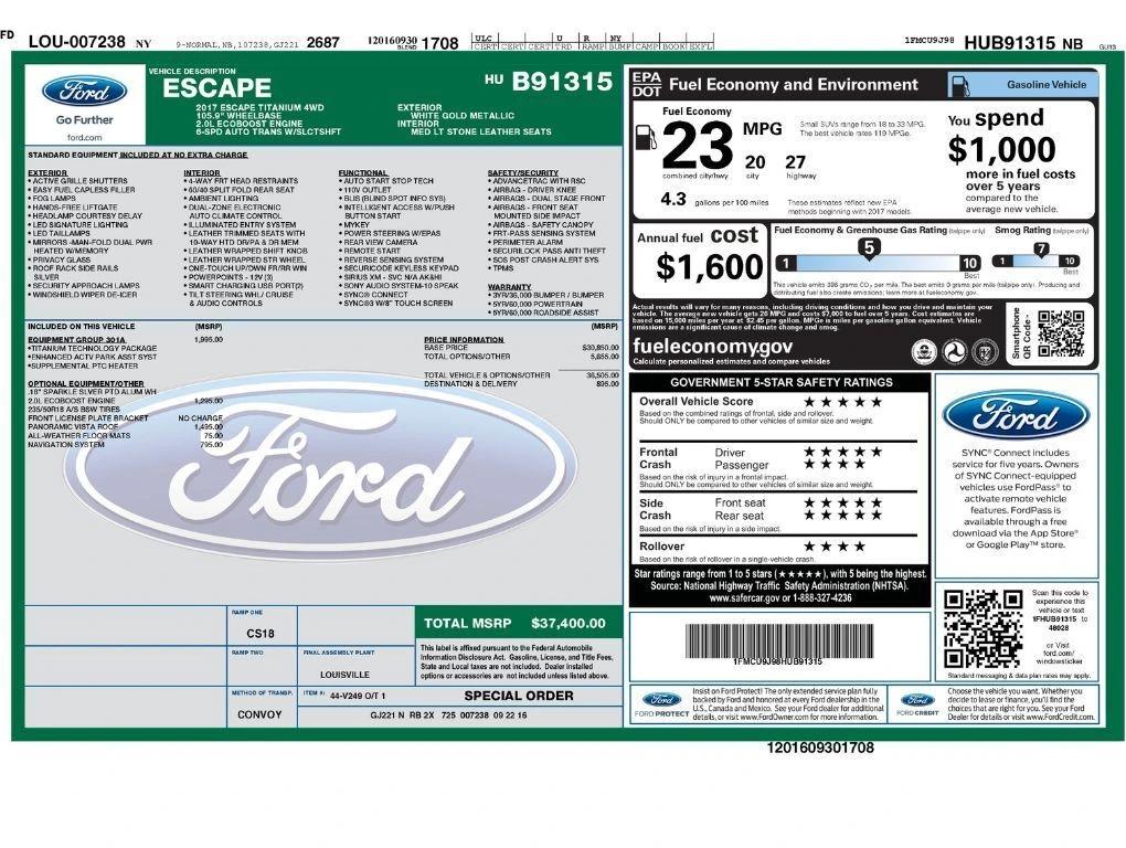 ford escape 2017 1FMCU9J98HUB91315 image ford escape 2017 1FMCU9J98HUB91315 image