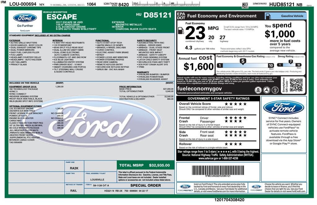ford escape 2017 1FMCU9G92HUD85121 image ford escape 2017 1FMCU9G92HUD85121 image