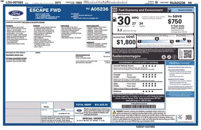 ford escape 2024 1FMCU0MN7RUA05236 image ford escape 2024 1FMCU0MN7RUA05236 image