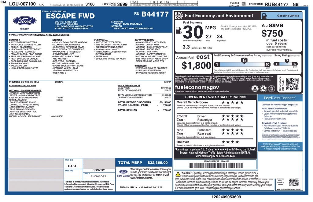 ford escape 2024 1FMCU0MNXRUB44177 image ford escape 2024 1FMCU0MNXRUB44177 image