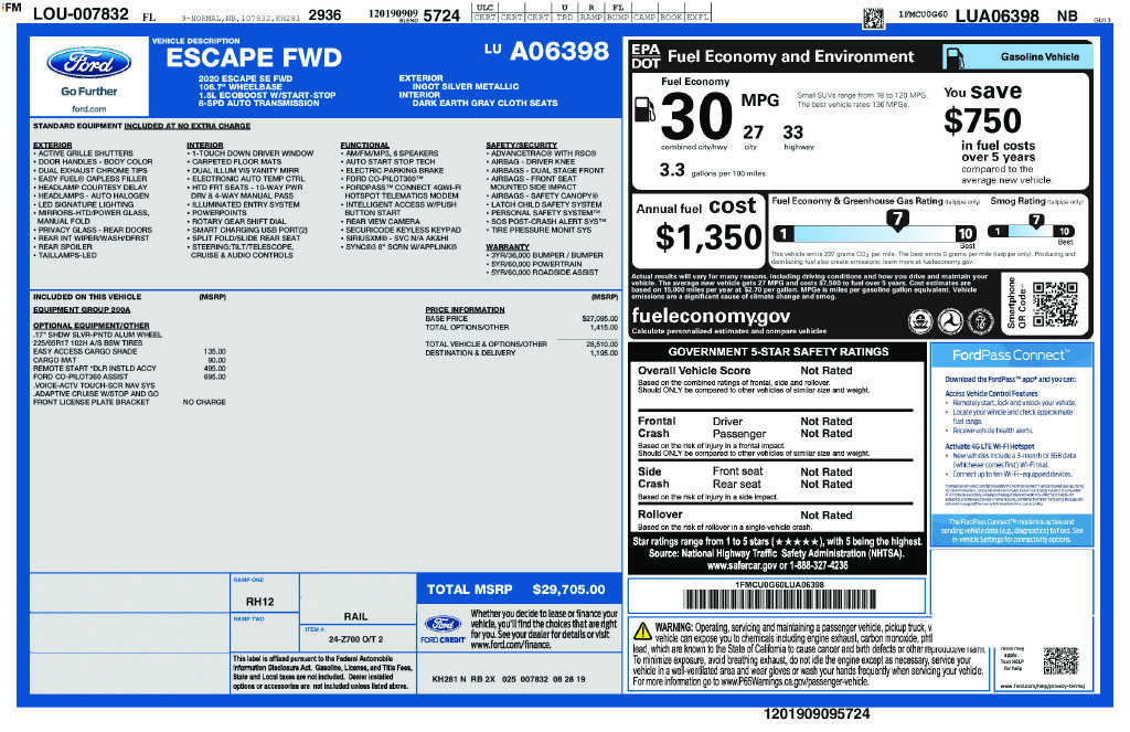 ford escape 2020 1FMCU0G60LUA06398 image ford escape 2020 1FMCU0G60LUA06398 image