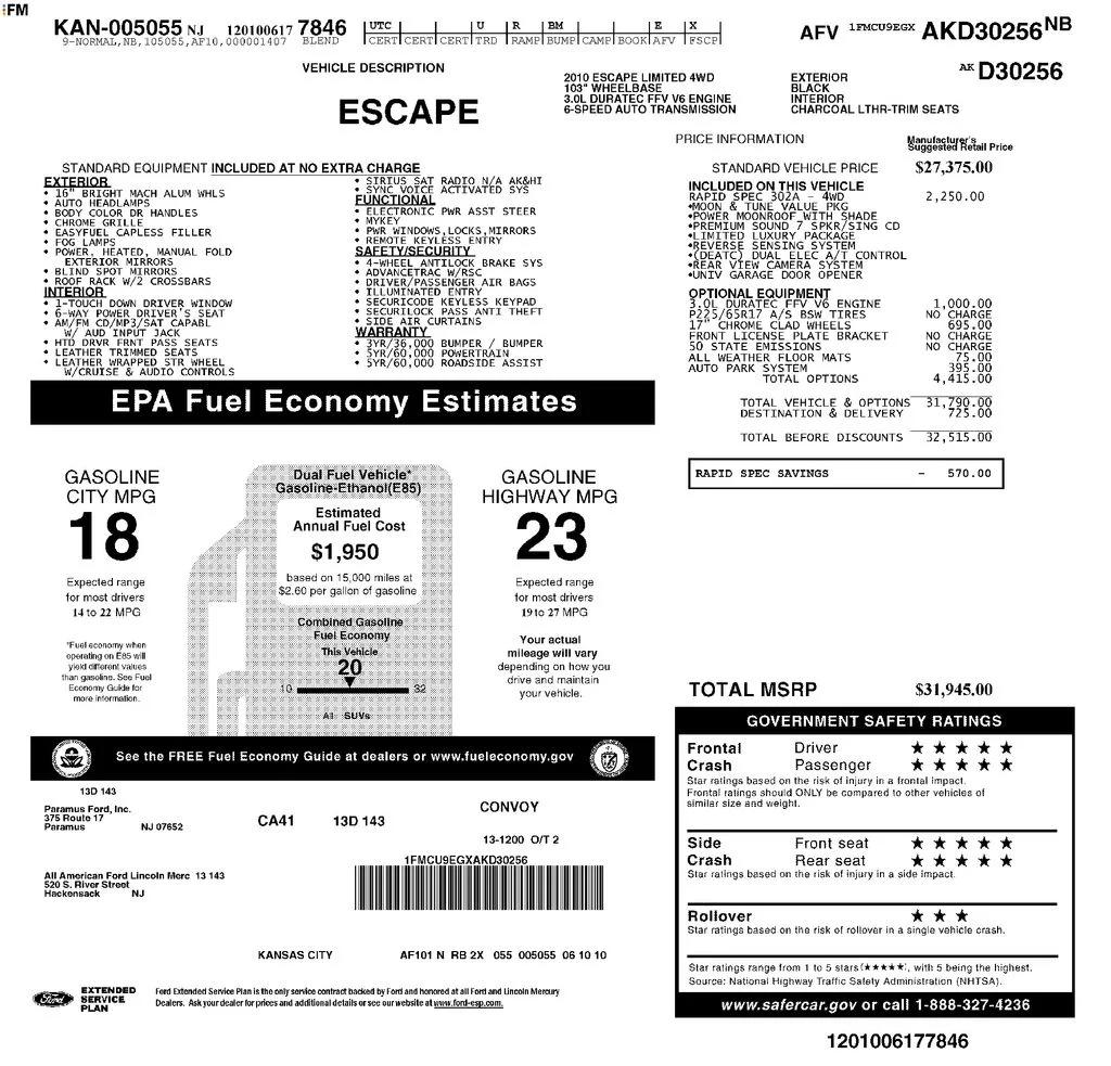 ford escape 2010 1FMCU9EGXAKD30256 image ford escape 2010 1FMCU9EGXAKD30256 image