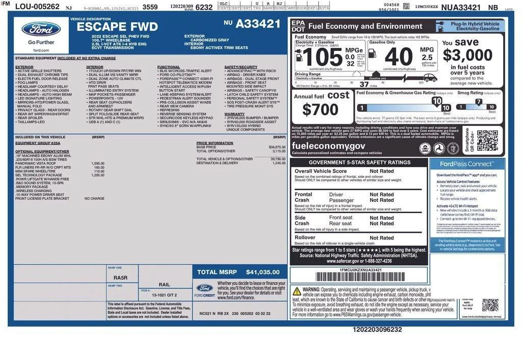ford escape 2022 1FMCU0KZXNUA33421 image ford escape 2022 1FMCU0KZXNUA33421 image
