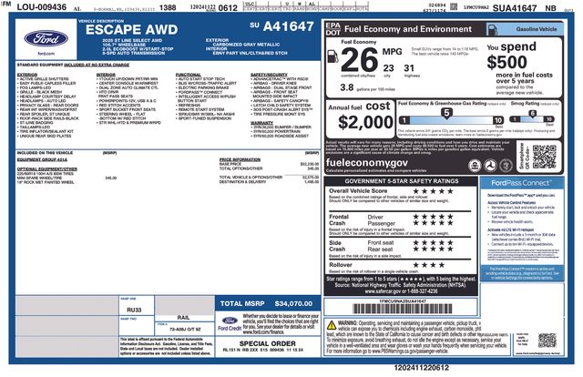 ford escape 2025 1FMCU9NA2SUA41647 image ford escape 2025 1FMCU9NA2SUA41647 image