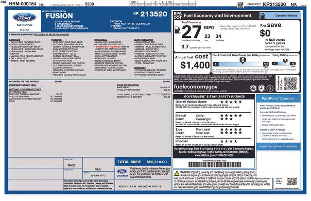 ford fusion 2019 3FA6P0HD7KR213520 image ford fusion 2019 3FA6P0HD7KR213520 image