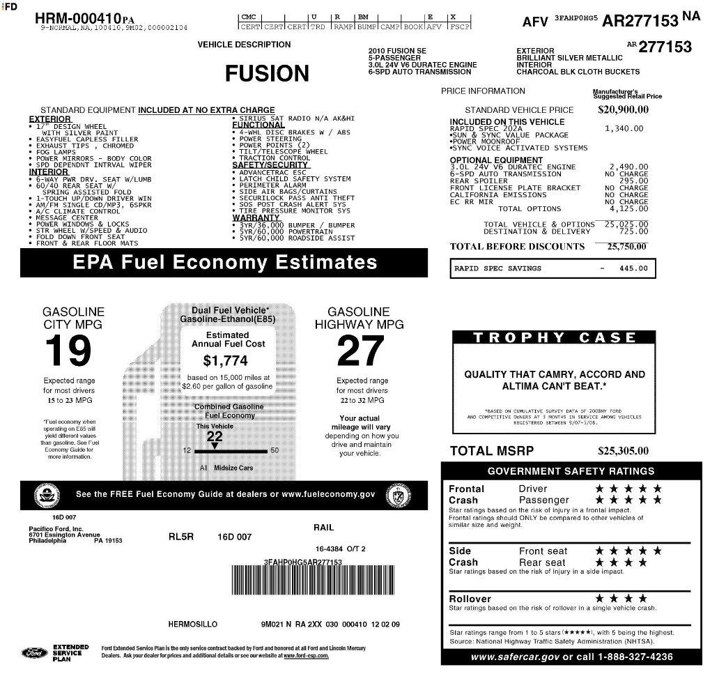 ford fusion 2010 3FAHP0HG5AR277153 image ford fusion 2010 3FAHP0HG5AR277153 image
