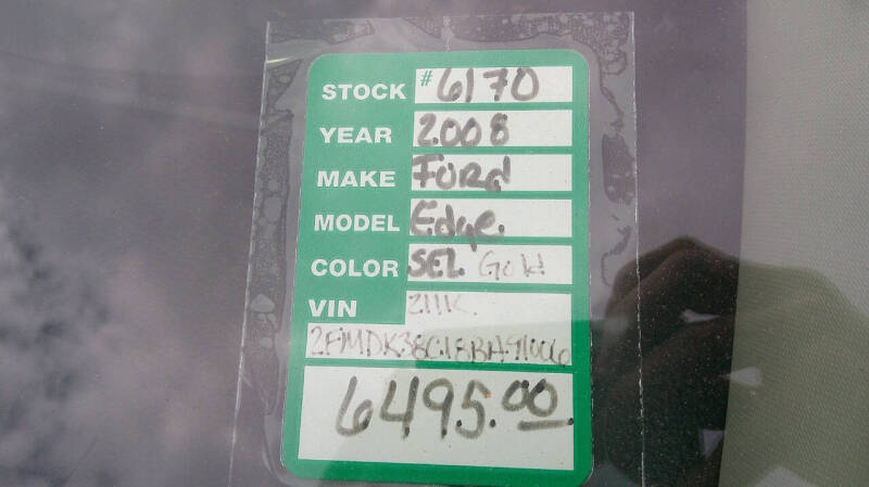ford edge 2008 2FMDK38C18BA91006 image ford edge 2008 2FMDK38C18BA91006 image